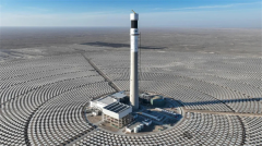 The Jinta Zhongguang Solars 100MW Solar Thermal Project Is Undergoing Commissioning